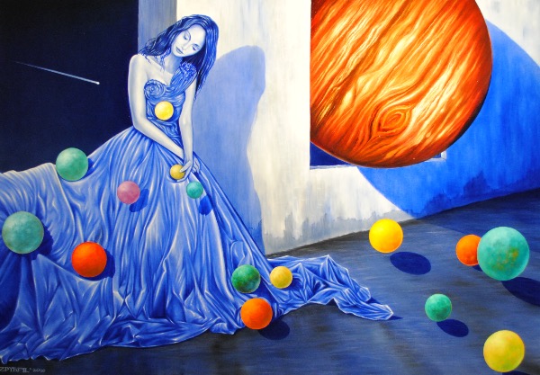 Antiope, obraz Mariusza Zdybała, 2016