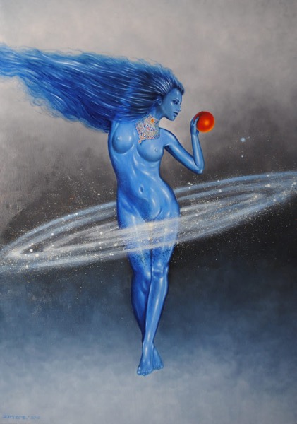 Asteria, obraz Mariusza Zdybała, 2019