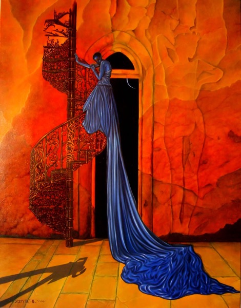 Chapeau bas, obraz Mariusza Zdybała, 2008