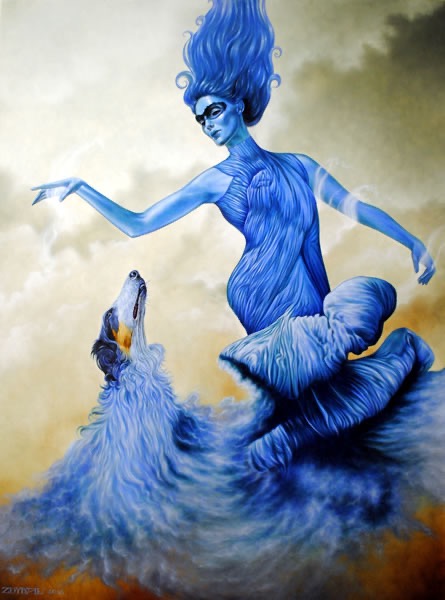 Cloud whisperer, obraz Mariusza Zdybała, 2016
