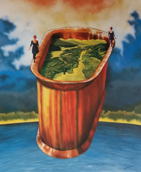 Coming and going, obraz Mariusza Zdybała, 1994