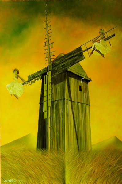 Czarownice z Lubięcina, obraz Mariusza Zdybała, 2010