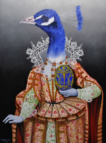 Faberges surprise, obraz Mariusza Zdybała, 2020