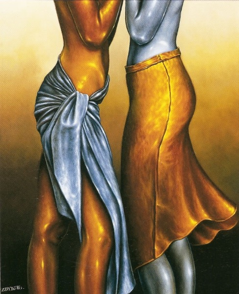 Friends, obraz Mariusza Zdybała, 1997
