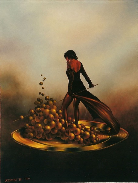 Jerzy walczący..., obraz Mariusza Zdybała, 1999