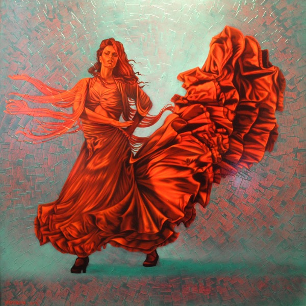 Let's dance II, obraz Mariusza Zdybała, 2013