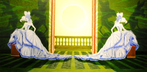 Ludwik XIV, obraz Mariusza Zdybała, 2015