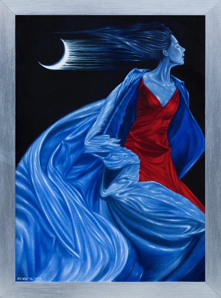 Luna&luna, obraz Mariusza Zdybała, 2018