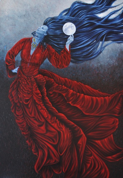 Mama Quilla, obraz Mariusza Zdybała, 2018