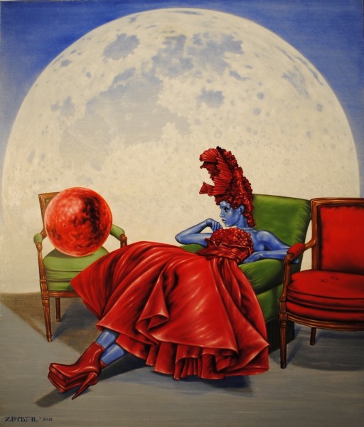 Mars i Venus I, obraz Mariusza Zdybała, 2012