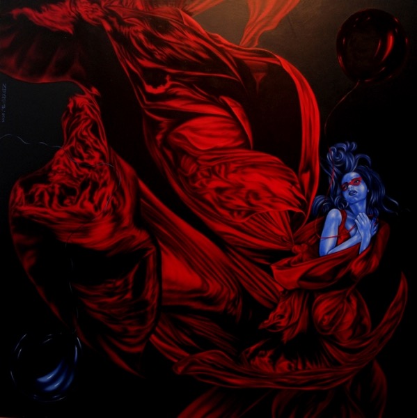 Maskarada, obraz Mariusza Zdybała, 2014