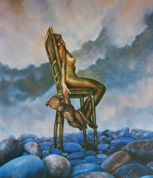 Wspomnienia z dzieciństwa 2, obraz Mariusza Zdybała, 1995