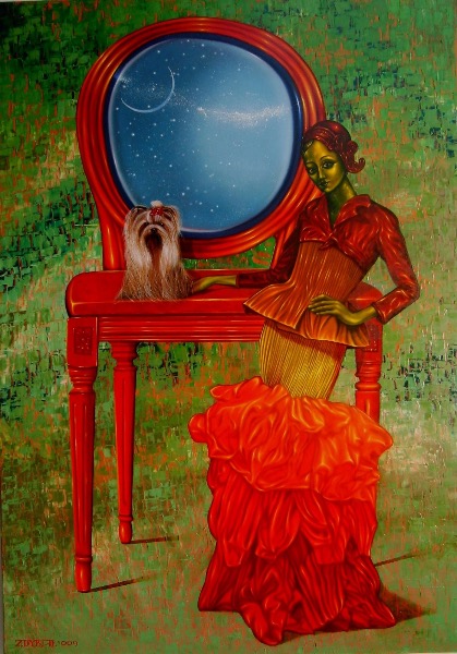 Niebiański York, obraz Mariusza Zdybała, 2009
