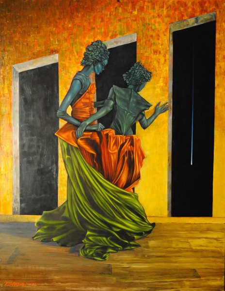 Panspermia, obraz Mariusza Zdybała, 2012