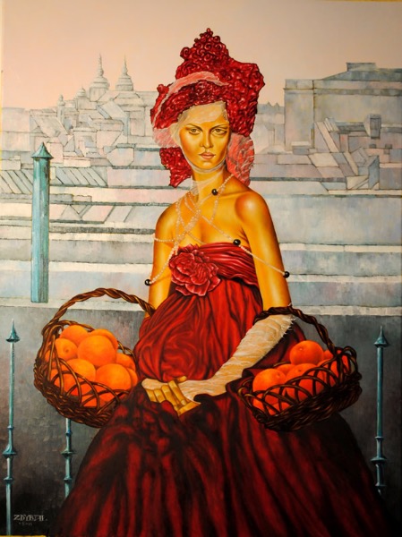 Pomarańczarka, obraz Mariusza Zdybała, 2011
