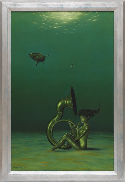 Rapsodia, obraz Mariusza Zdybała, 2000