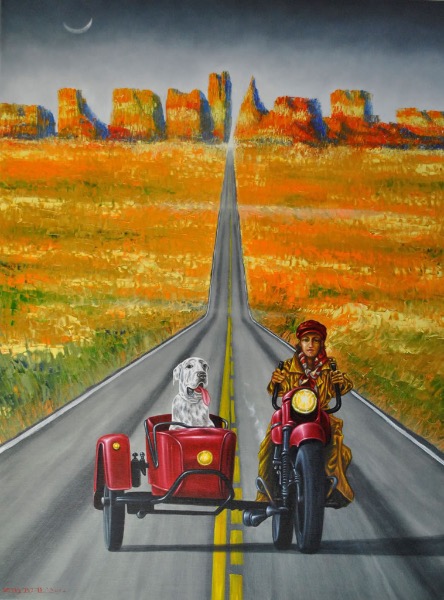 Route 66, obraz Mariusza Zdybała, 2022