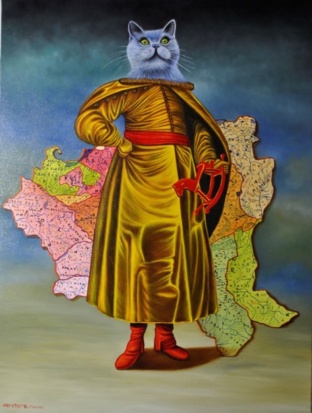 Sarmata, obraz Mariusza Zdybała, 2021