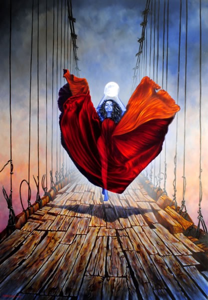 Selene, obraz Mariusza Zdybała, 2018
