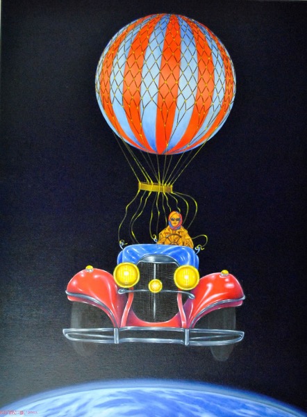 Space oddity, obraz Mariusza Zdybała, 2022