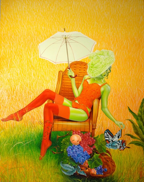Stil-leven, obraz Mariusza Zdybała, 2009