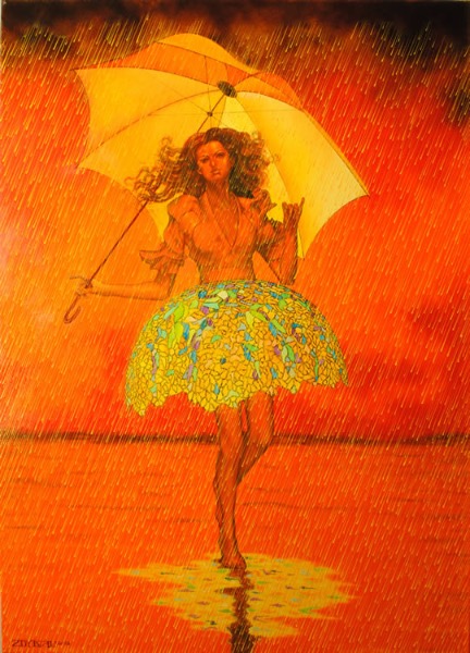Tiffany's dress, obraz Mariusza Zdybała, 2009