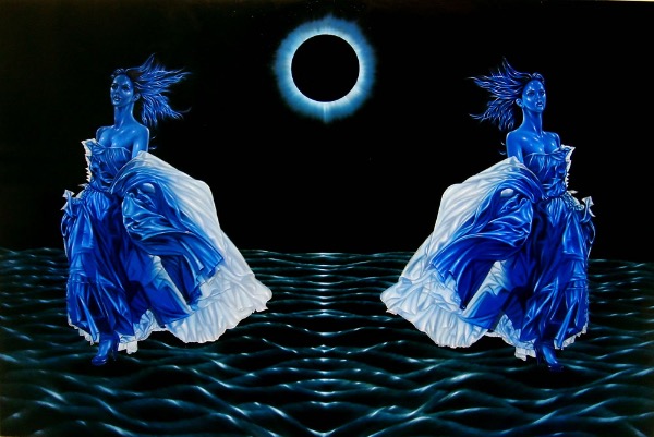 Total eclipse, obraz Mariusza Zdybała, 2009