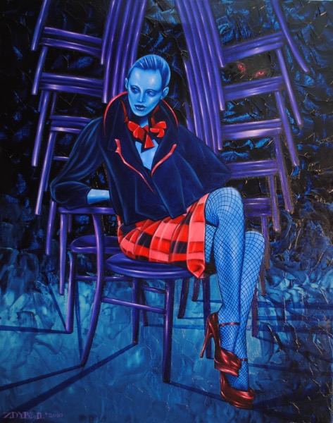 Wild eyes II, obraz Mariusza Zdybała, 2010