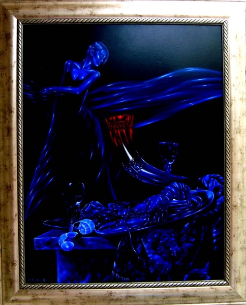 Z wizytą u Kalfa, obraz Mariusza Zdybała, 2006